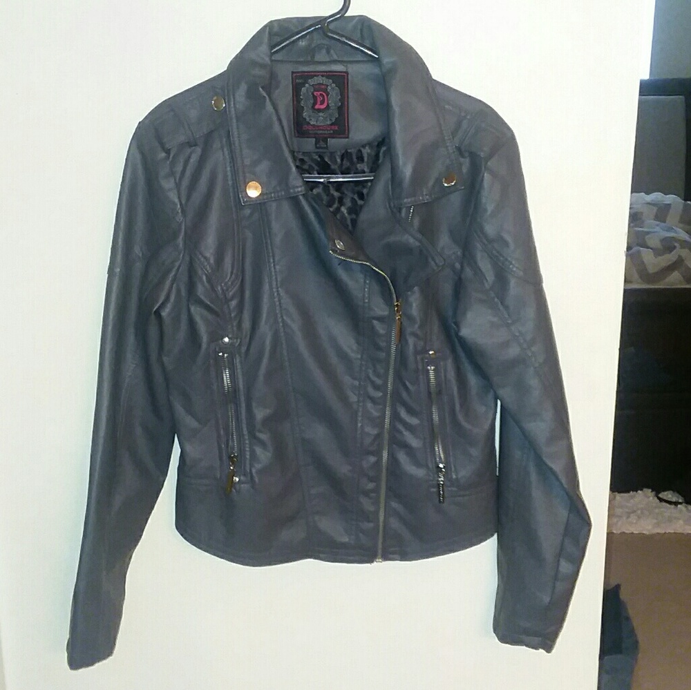 Faux leather jacket